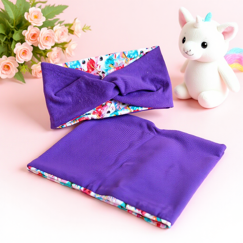 Bandeau cache-oreilles & Snood Réversible