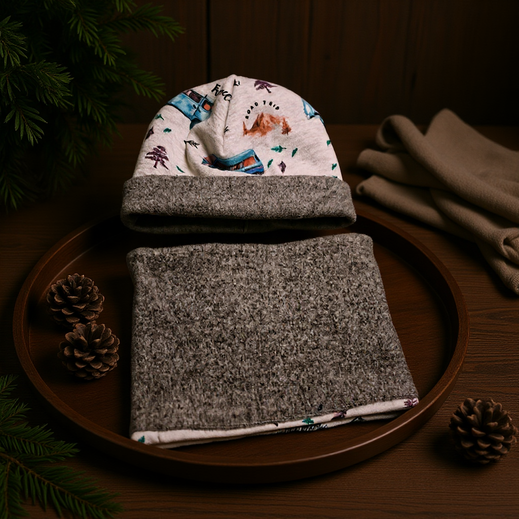 Bonnet & Snood Réversible