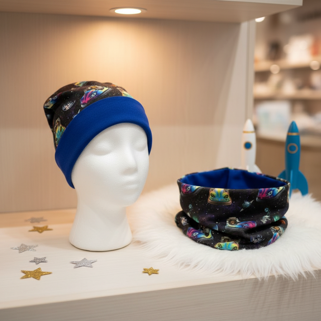 Bonnet & Snood Réversible