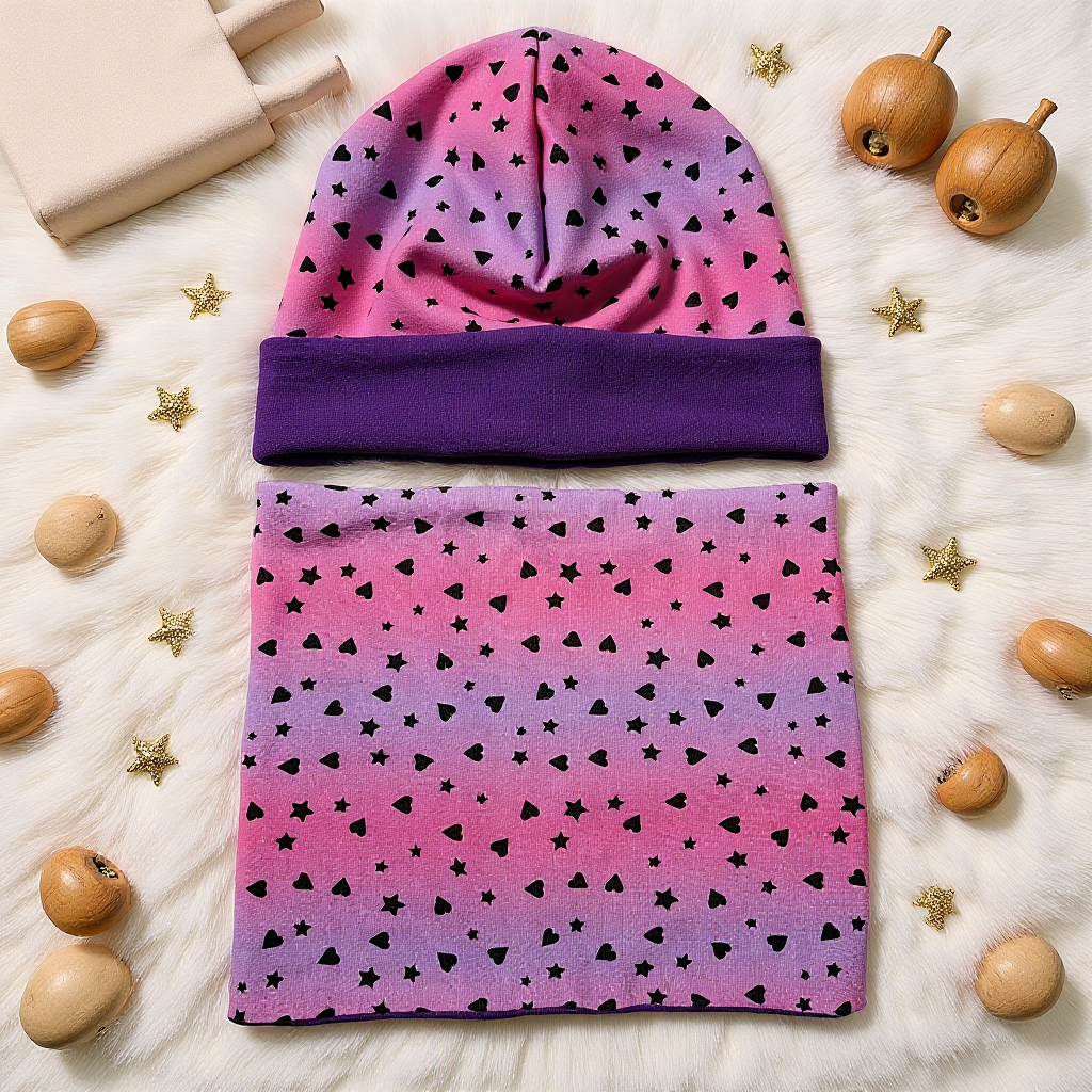 Bonnet & Snood Réversible