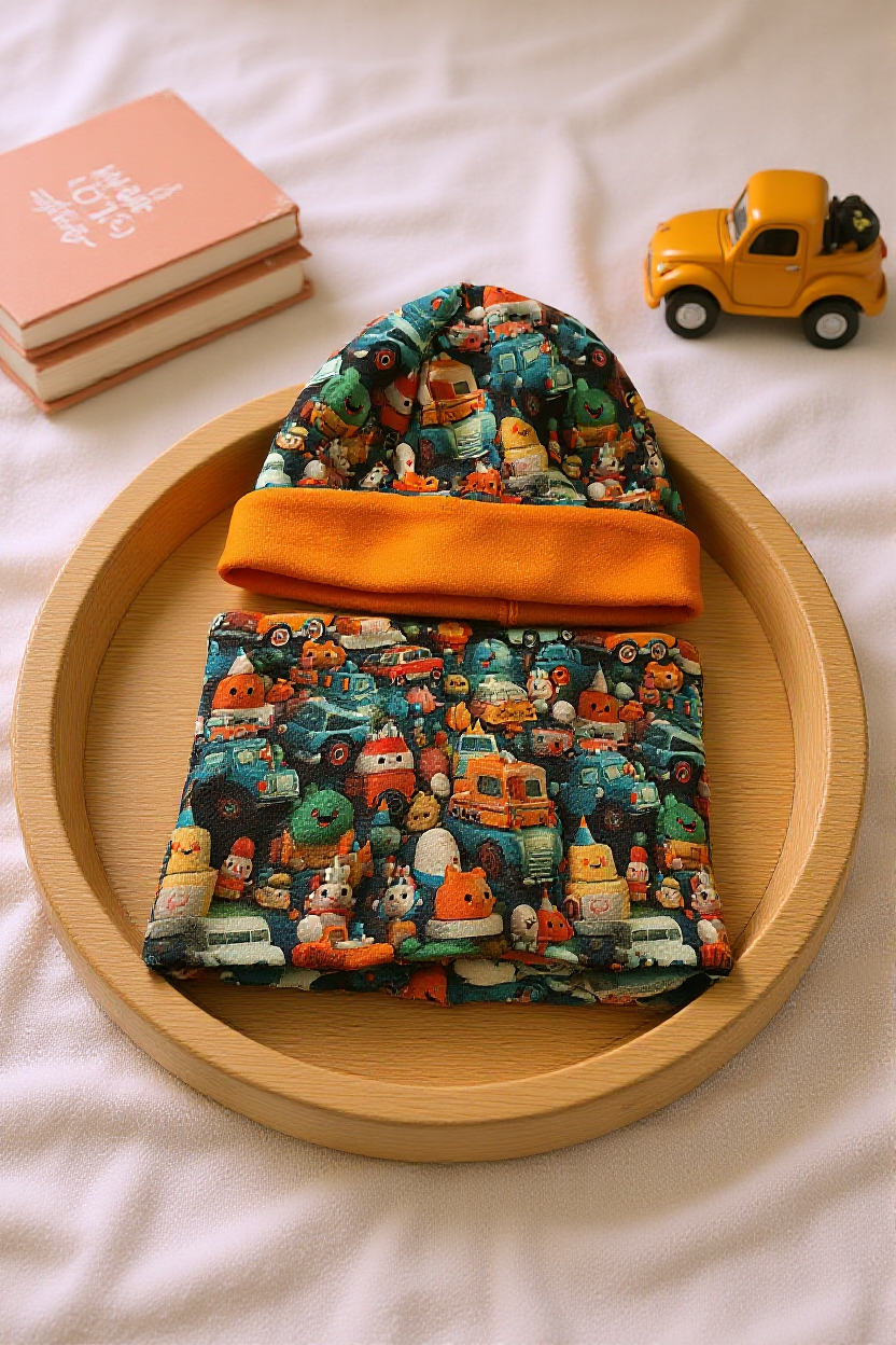 Bonnet & Snood Réversible