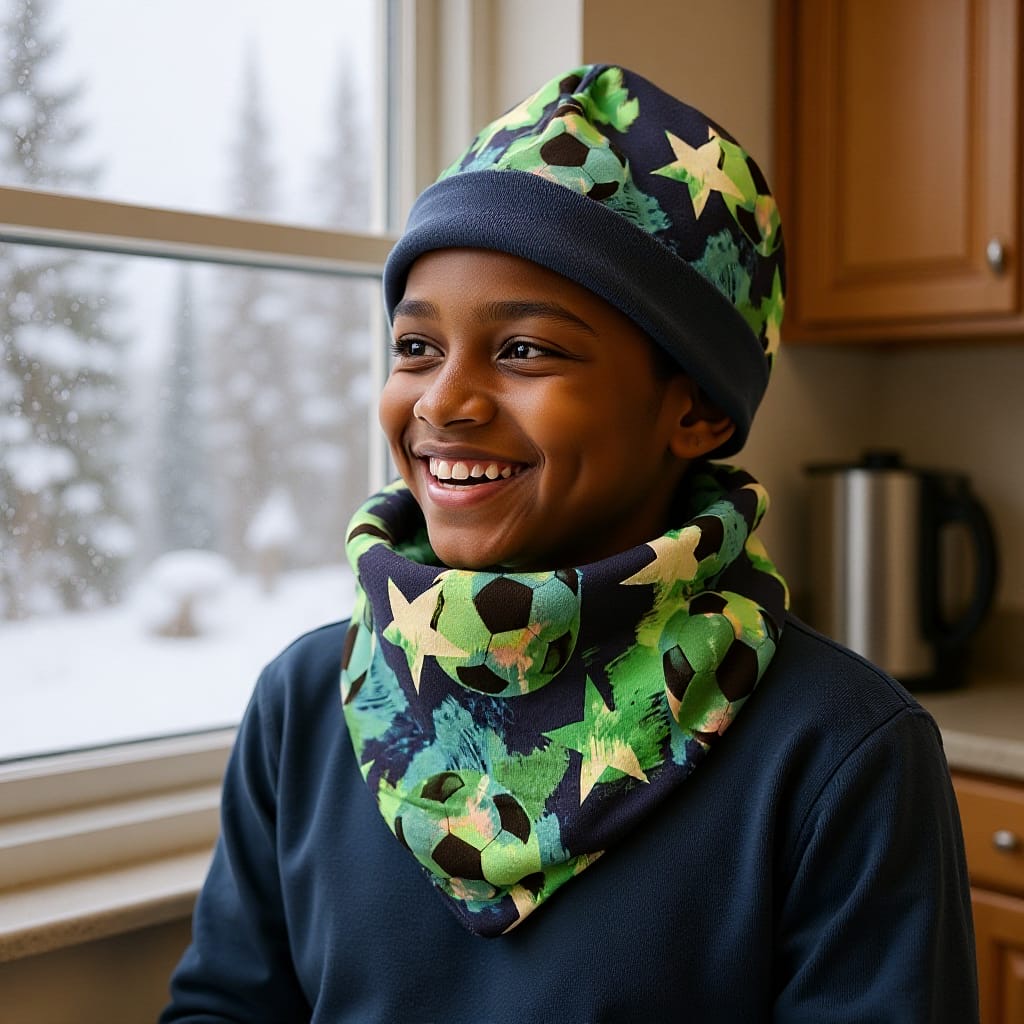 Bonnet & Snood Réversible