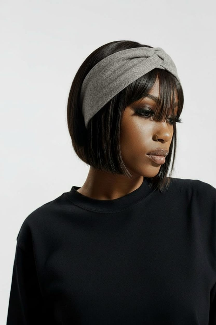 Bandeau cache oreille (gris)